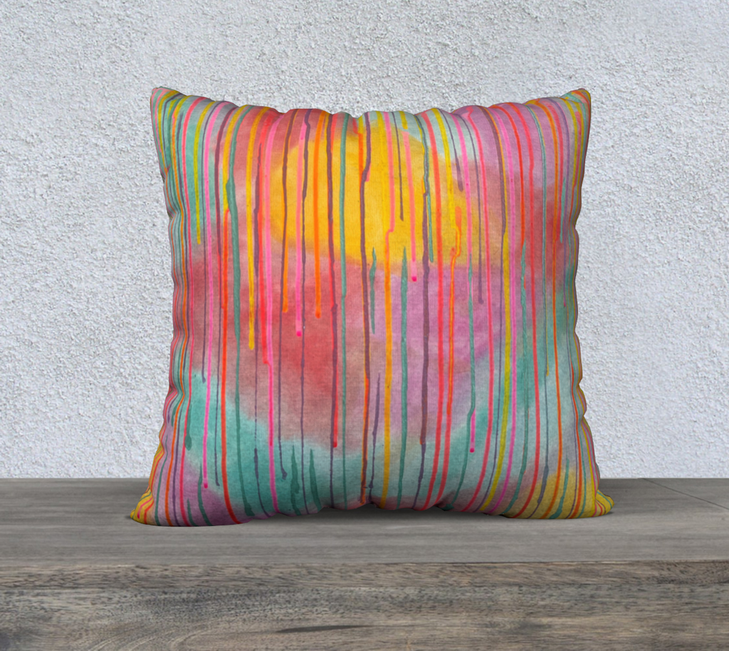 Joy in Freefall - Pillow Cover - Julie Jeanne Art