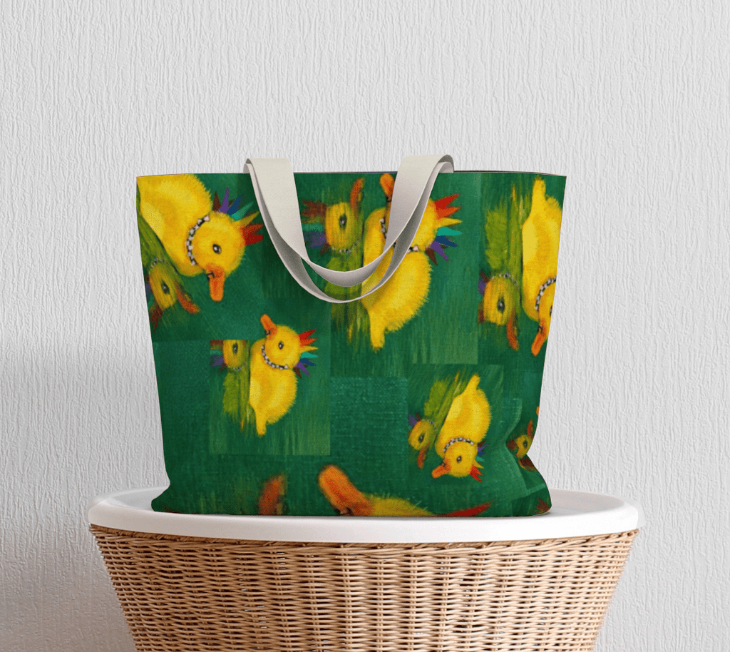 Punky Dunkling - Large Tote - Julie Jeanne Art