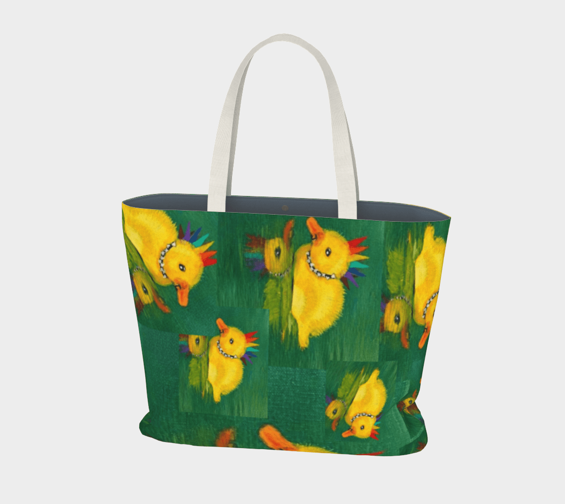 Punky Dunkling - Large Tote - Julie Jeanne Art
