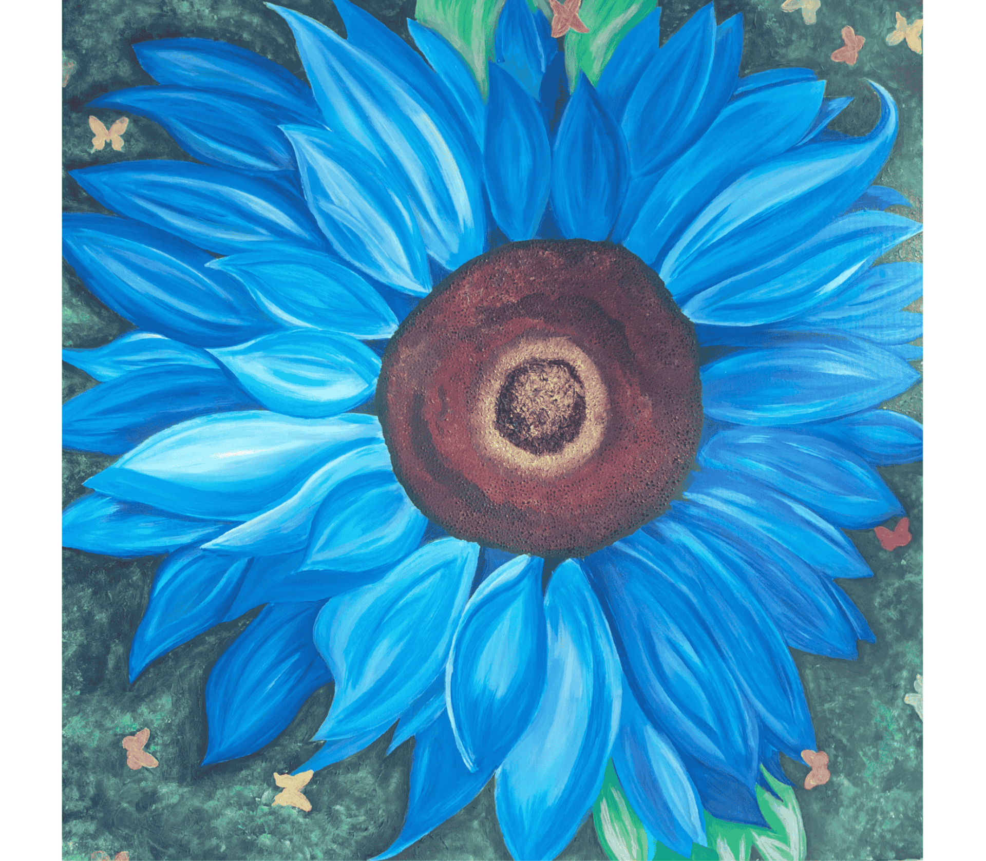 Blue - ming on its Own - Print - Julie Jeanne Art
