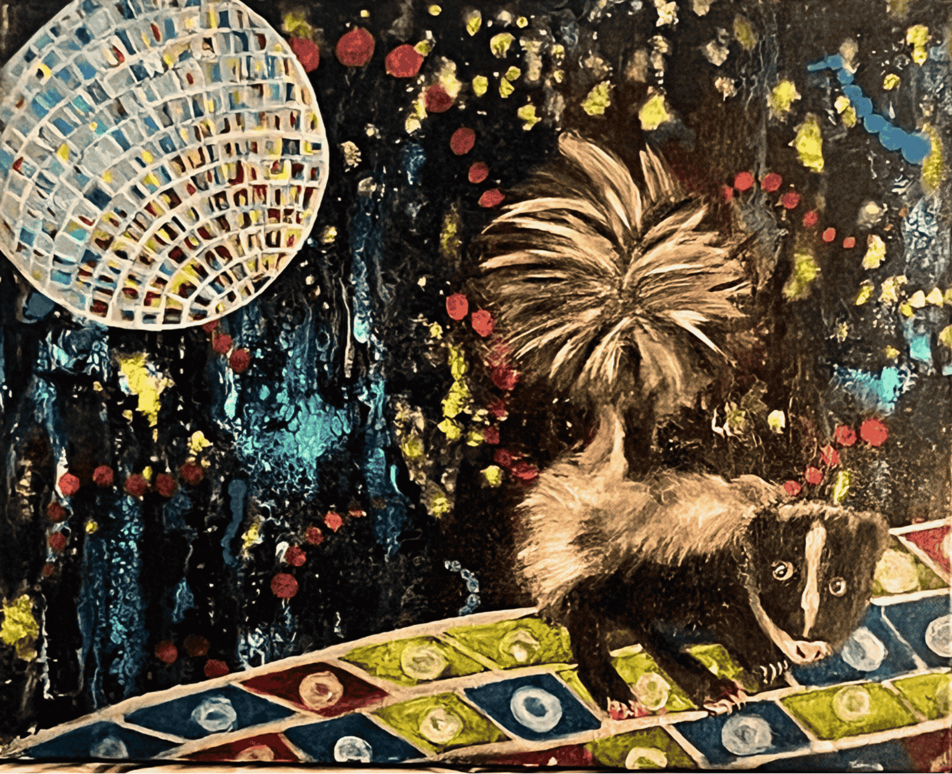Funky Skunky - Print - Julie Jeanne Art
