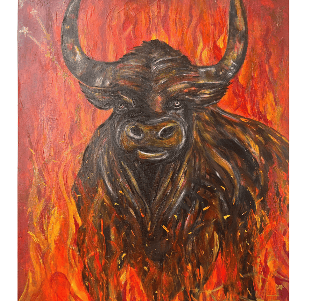 Through the Flames - Print - Julie Jeanne Art