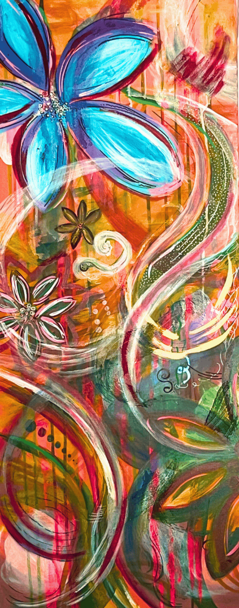 Energy Blossoming - Julie Jeanne Art