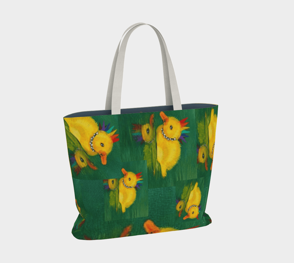 Punky Dunkling - Large Tote - Julie Jeanne Art