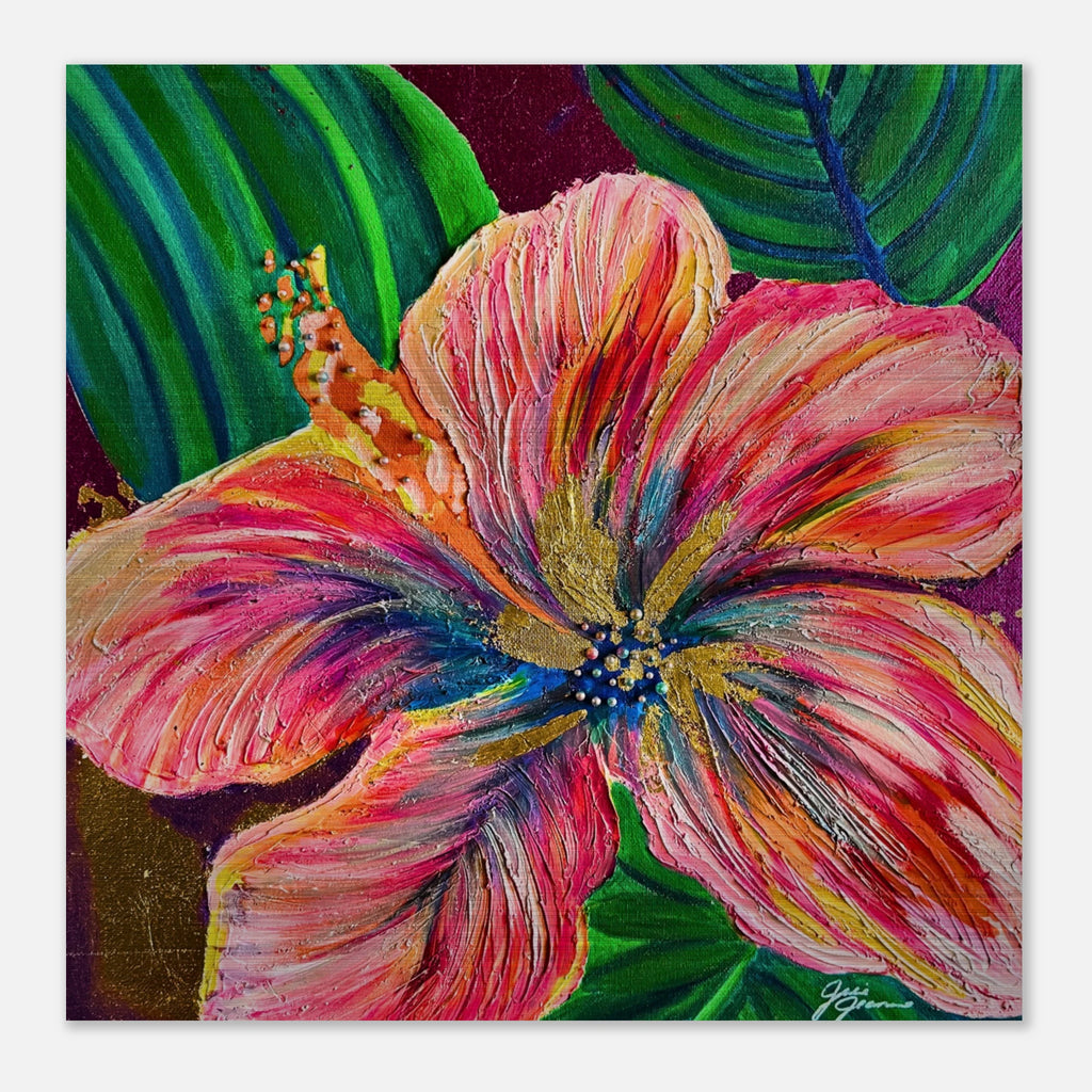 Blooming Brilliance - Brushed Aluminum Print 40x40 cm / 16x16″ - Julie Jeanne Art