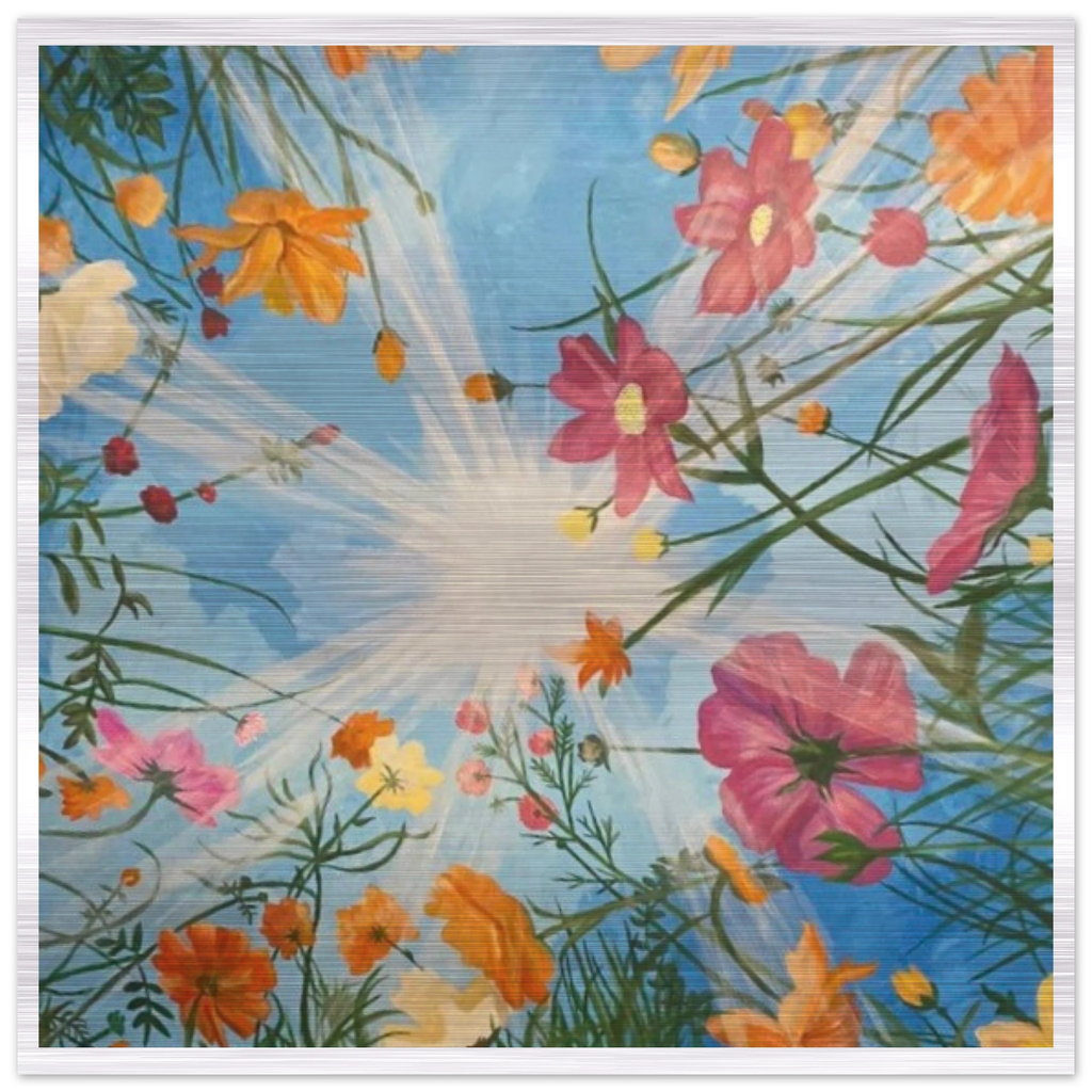 Looking up at Heaven - Brushed Aluminum Print 50x50 cm / 20x20″ - Julie Jeanne Art