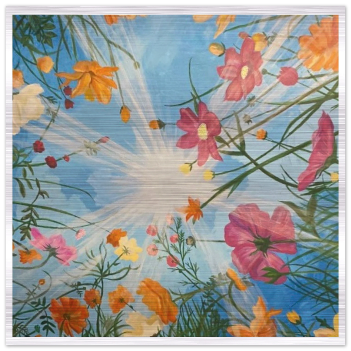 Looking up at Heaven - Brushed Aluminum Print 50x50 cm / 20x20″ - Julie Jeanne Art