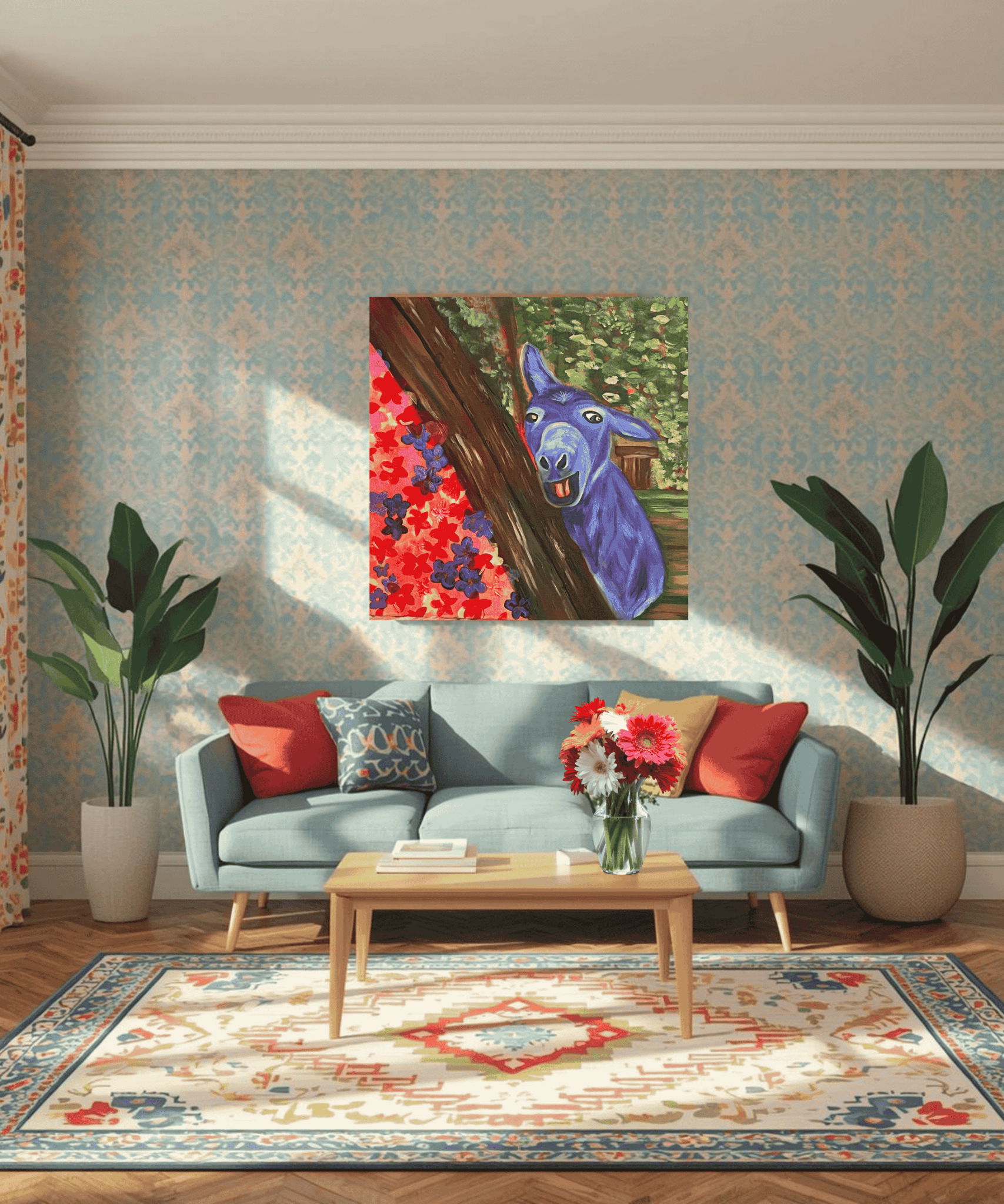 Blue, But Happy - Julie Jeanne Art