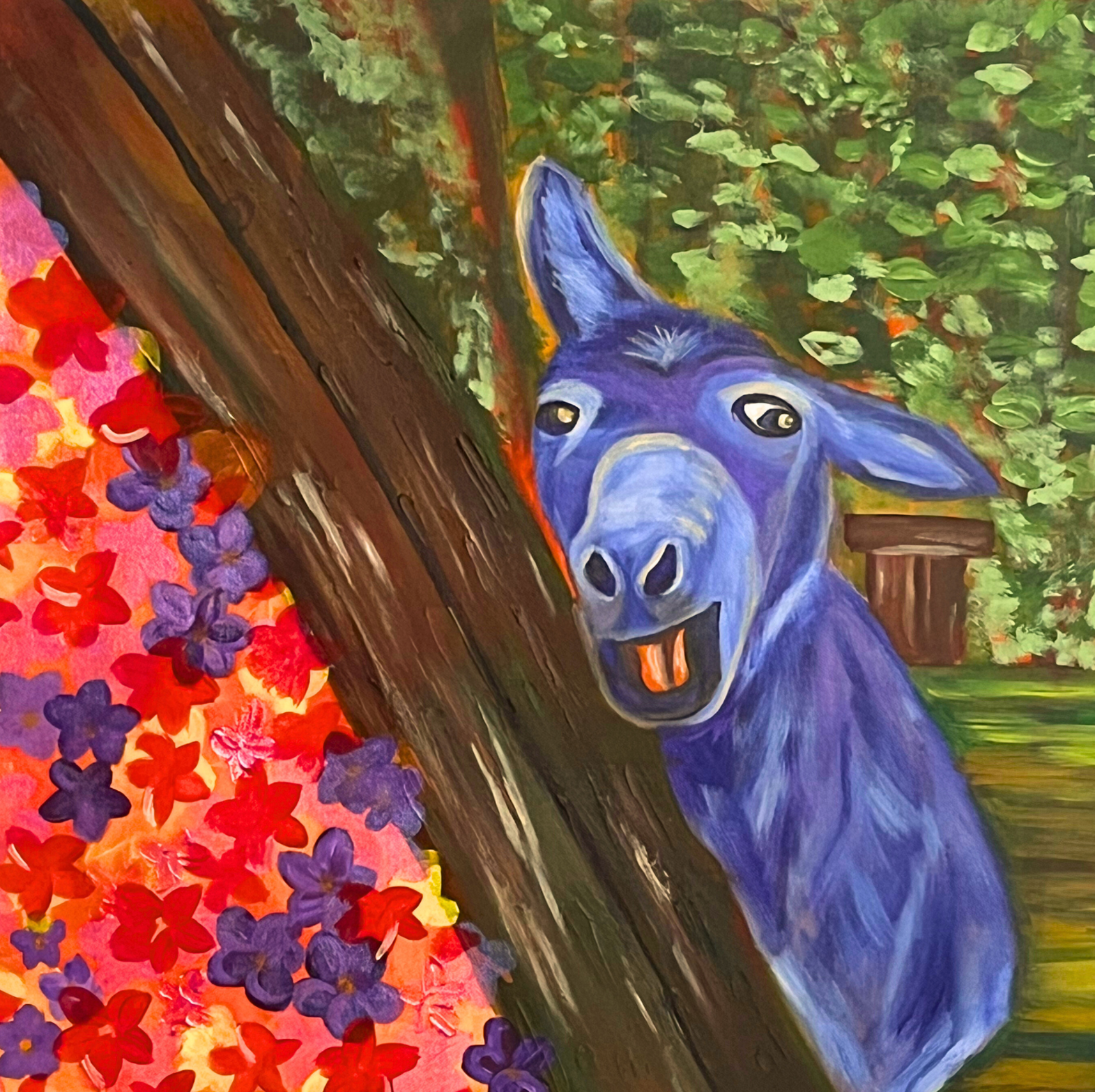 Blue, But Happy - Julie Jeanne Art
