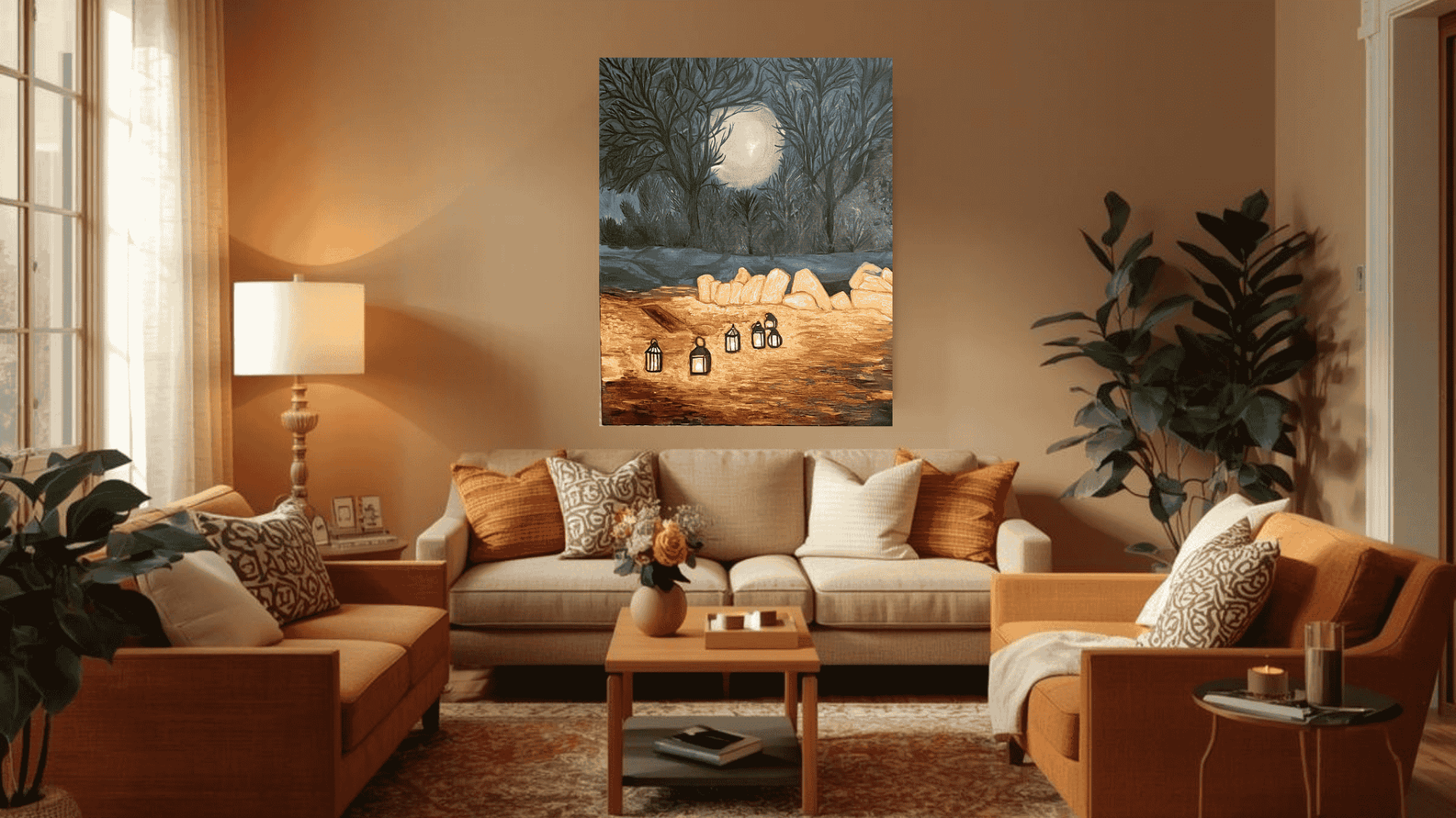 Awakening under the Moonlight - Julie Jeanne Art