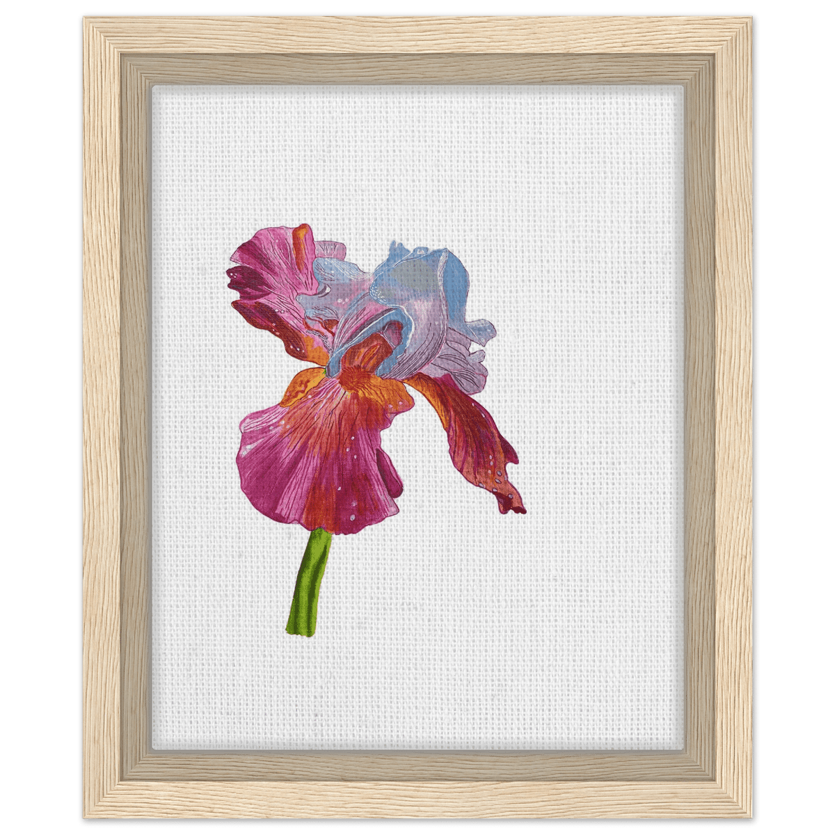Blooming Courageously - Framed Canvas 20x25 cm / 8x10″ - Julie Jeanne Art