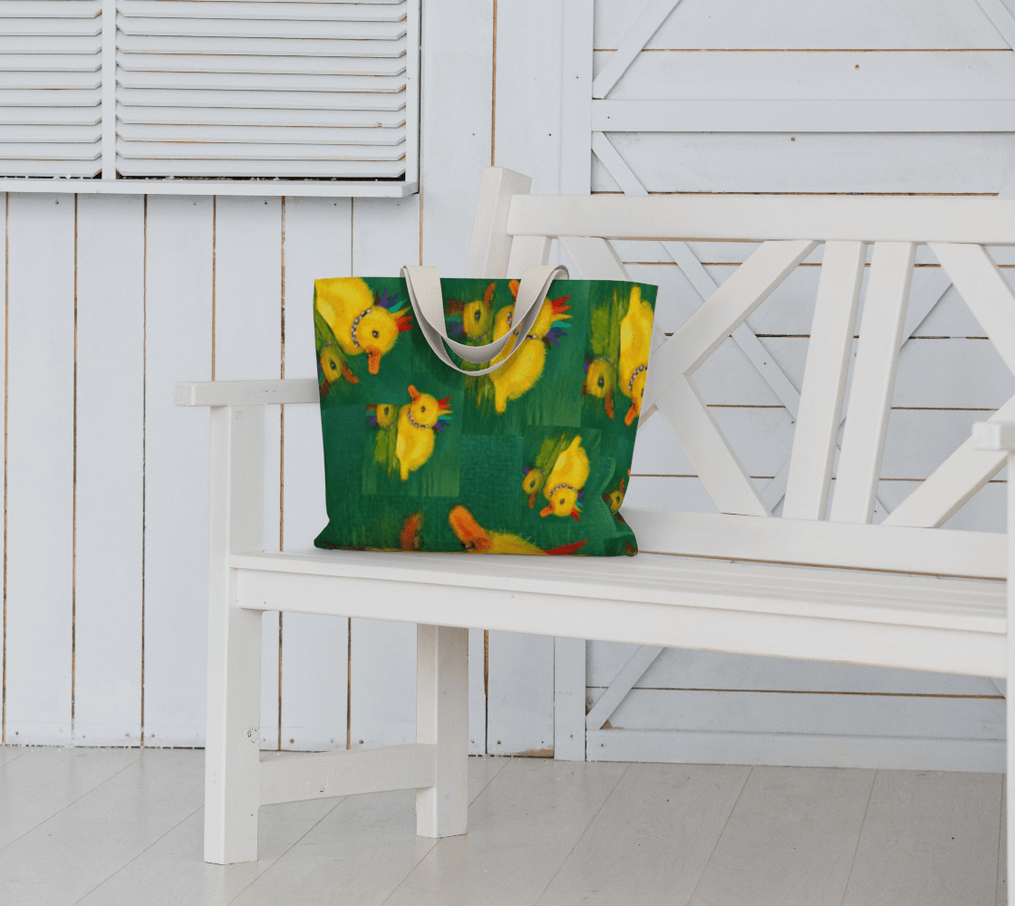 Punky Dunkling - Large Tote - Julie Jeanne Art