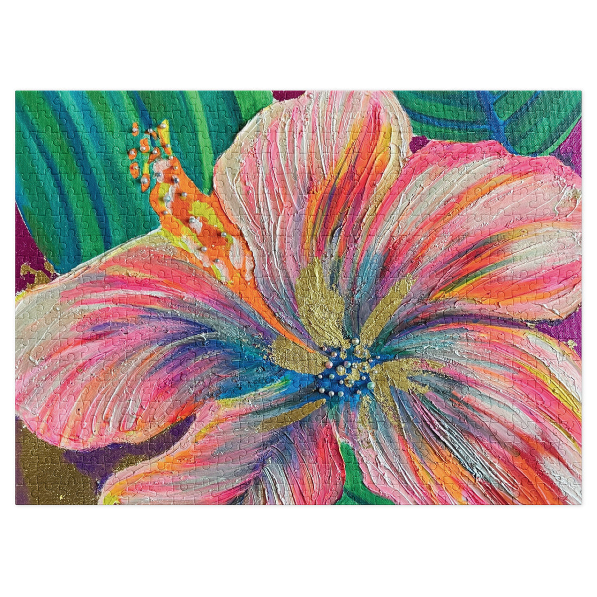 Blooming Briliance - Jigsaw puzzle with tin - Julie Jeanne Art
