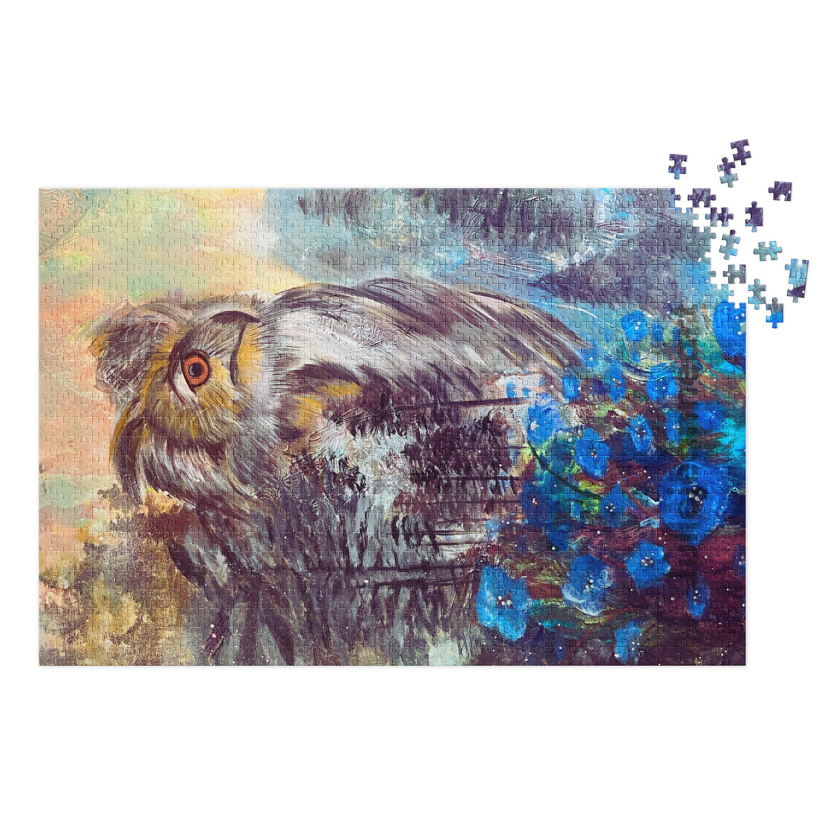 The Hopeful Journey - Jigsaw puzzle with tin - Julie Jeanne Art