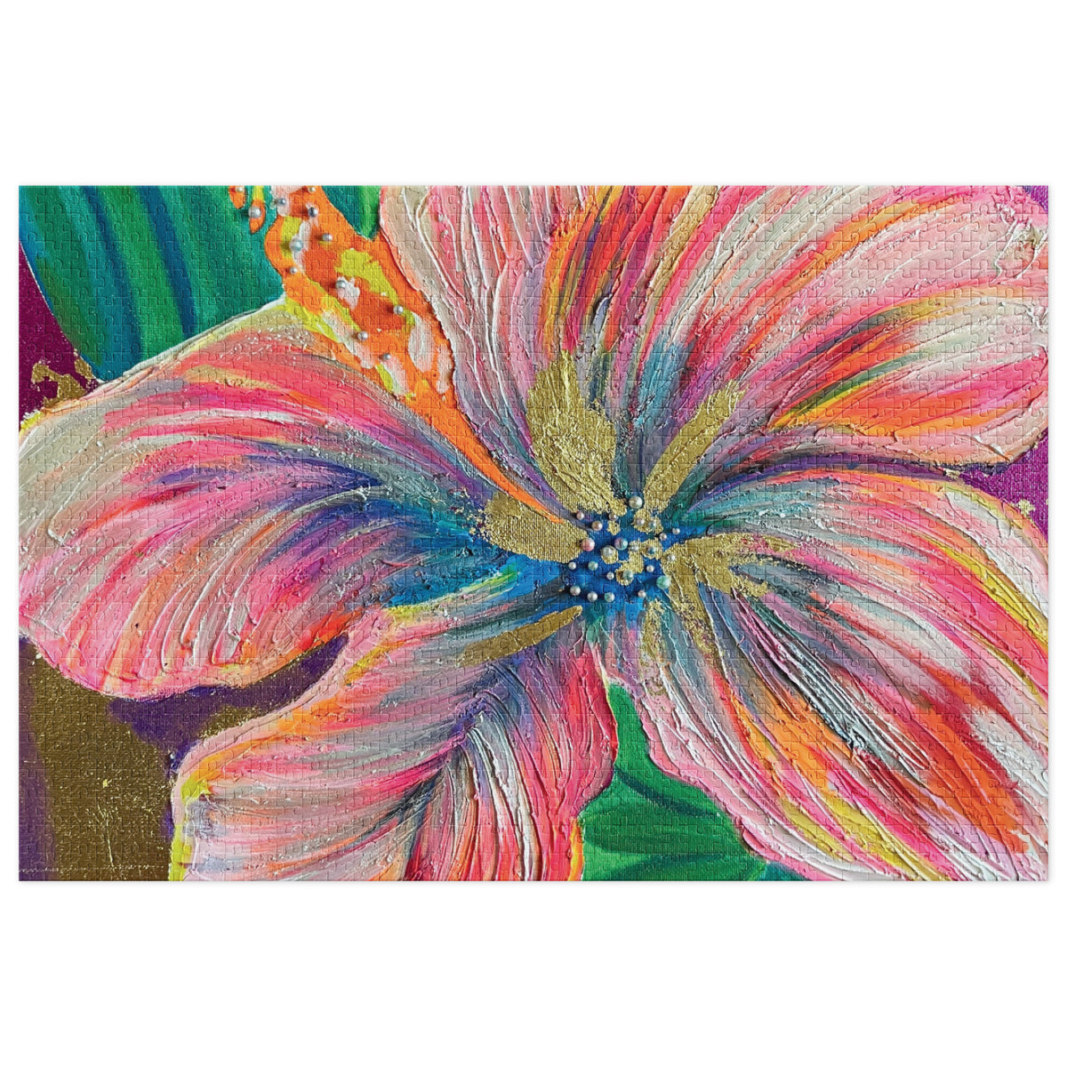 Blooming Briliance - Jigsaw puzzle with tin - Julie Jeanne Art