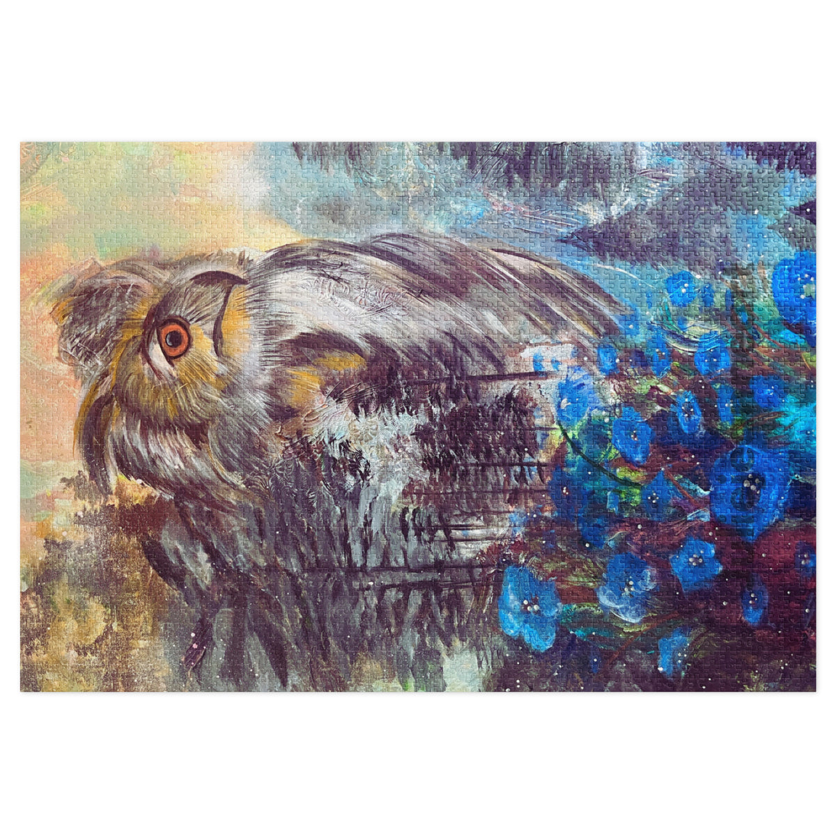 The Hopeful Journey - Jigsaw puzzle with tin - Julie Jeanne Art