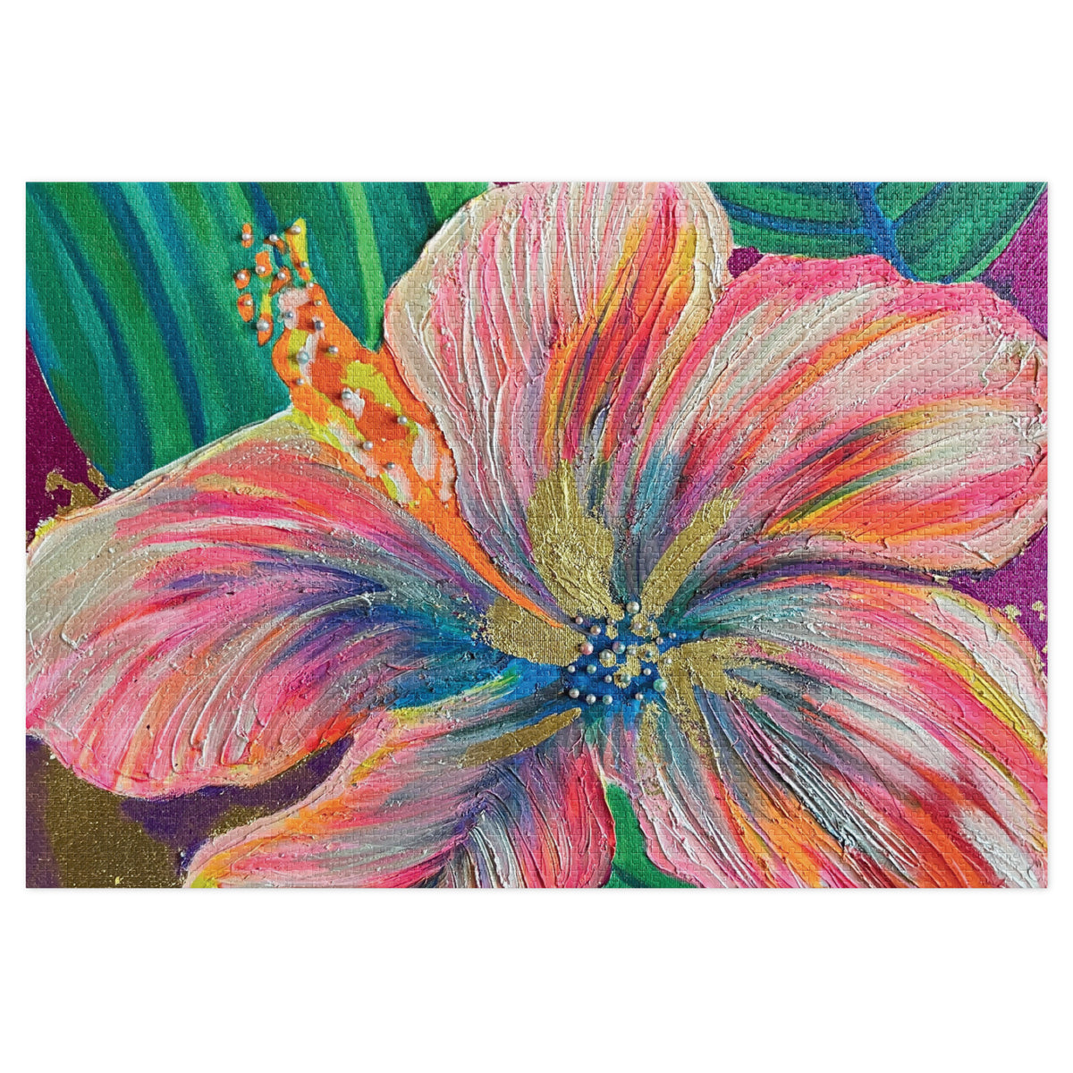 Blooming Briliance - Jigsaw puzzle with tin - Julie Jeanne Art