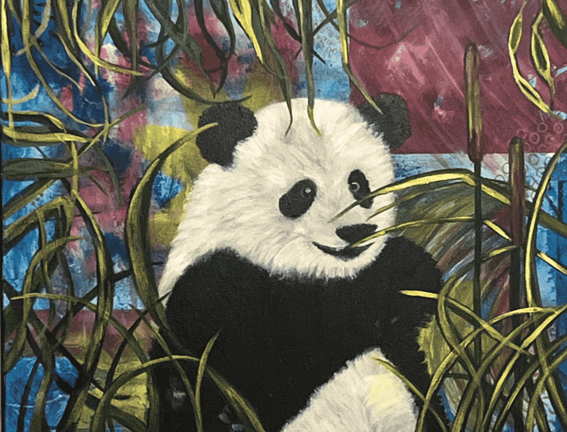 Playful Panda - Julie Jeanne Art