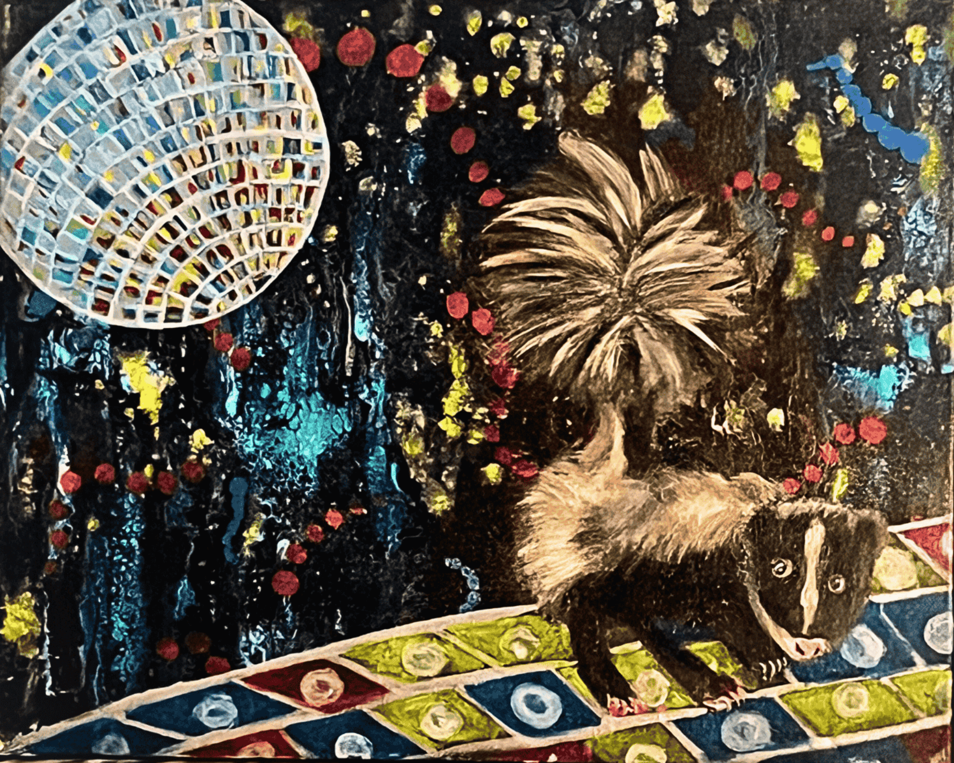 Funky Skunky - Julie Jeanne Art