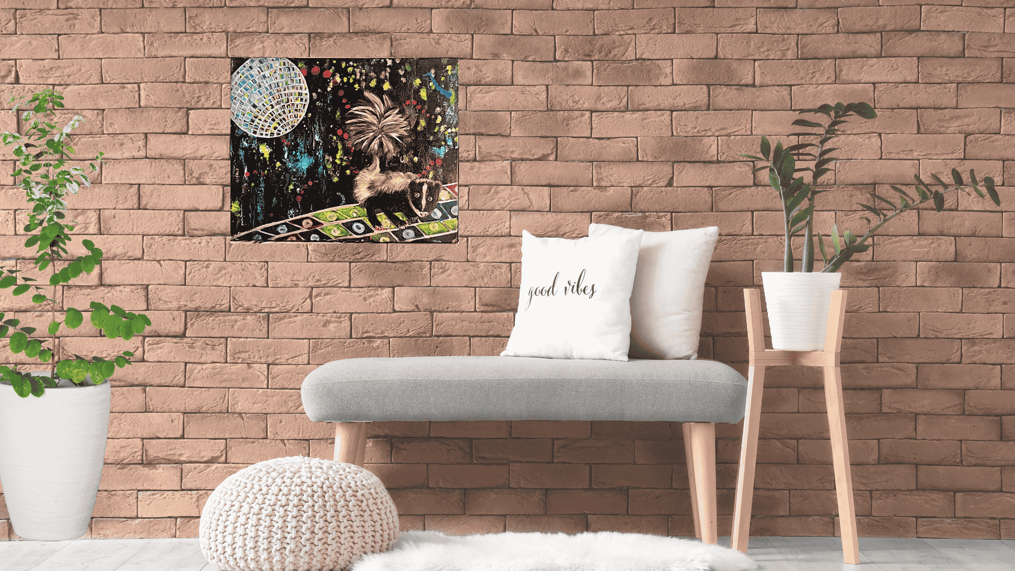 Funky Skunky - Julie Jeanne Art