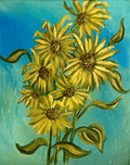 Golden Daisies - Julie Jeanne Art