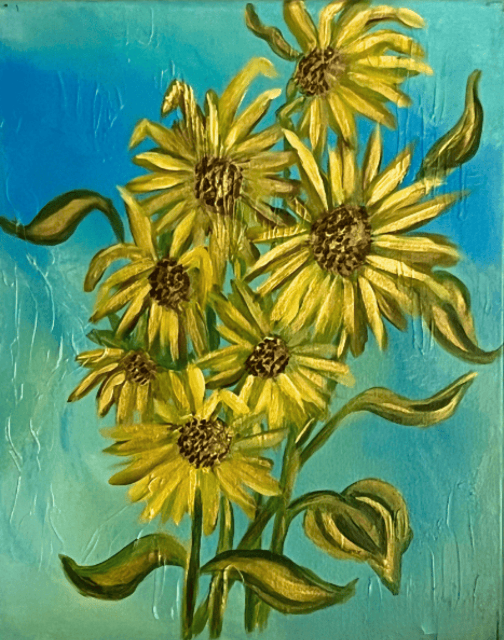 Golden Daisies - Julie Jeanne Art