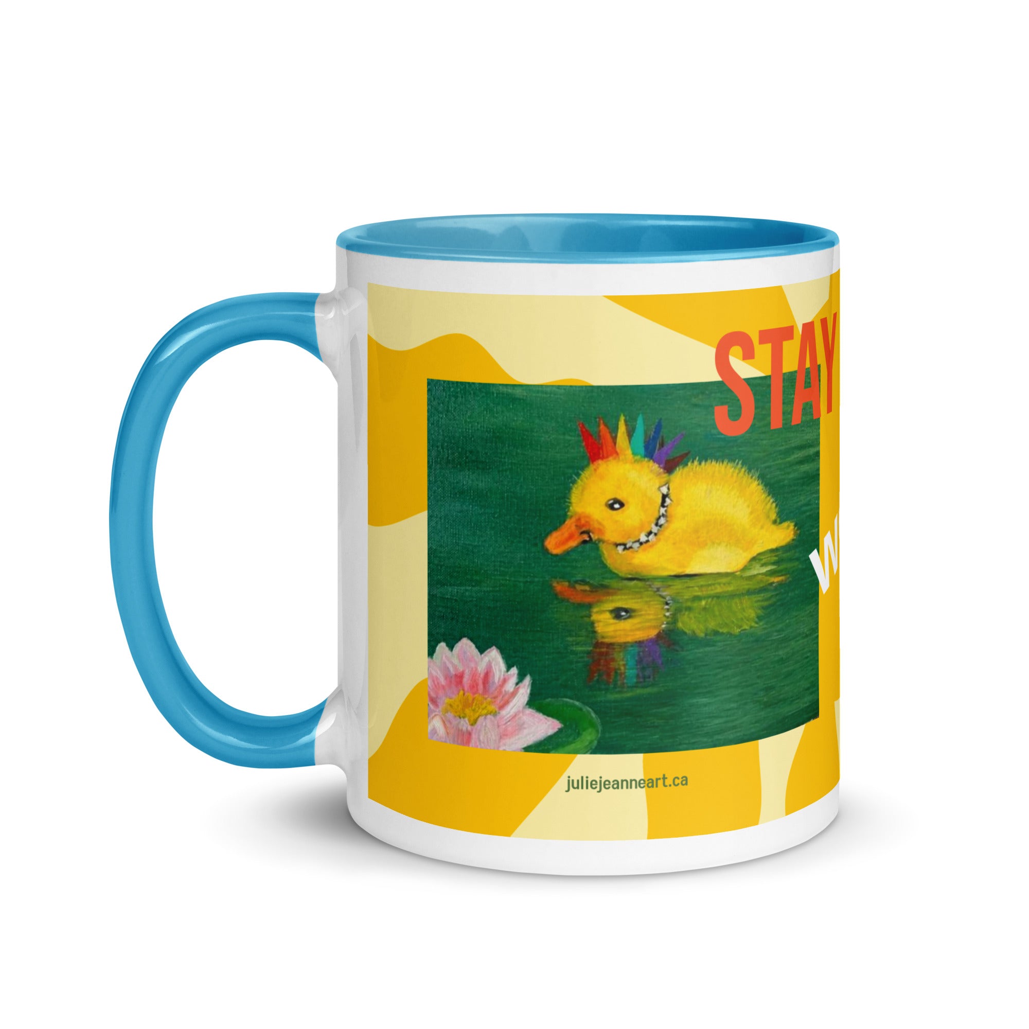 Punky Dunkling Mug - Stay Duckin' weird - Julie Jeanne Art