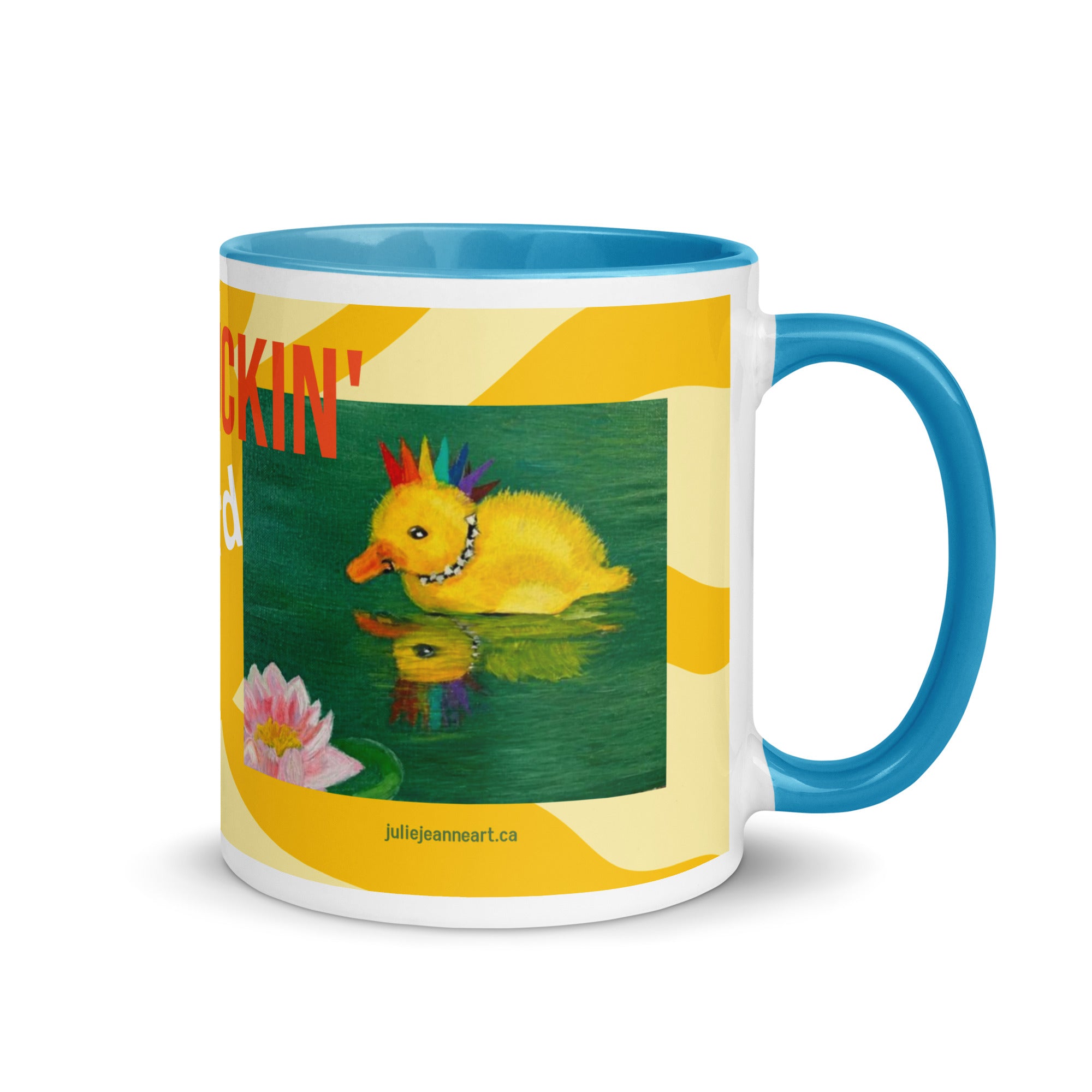Punky Dunkling Mug - Stay Duckin' weird - Julie Jeanne Art