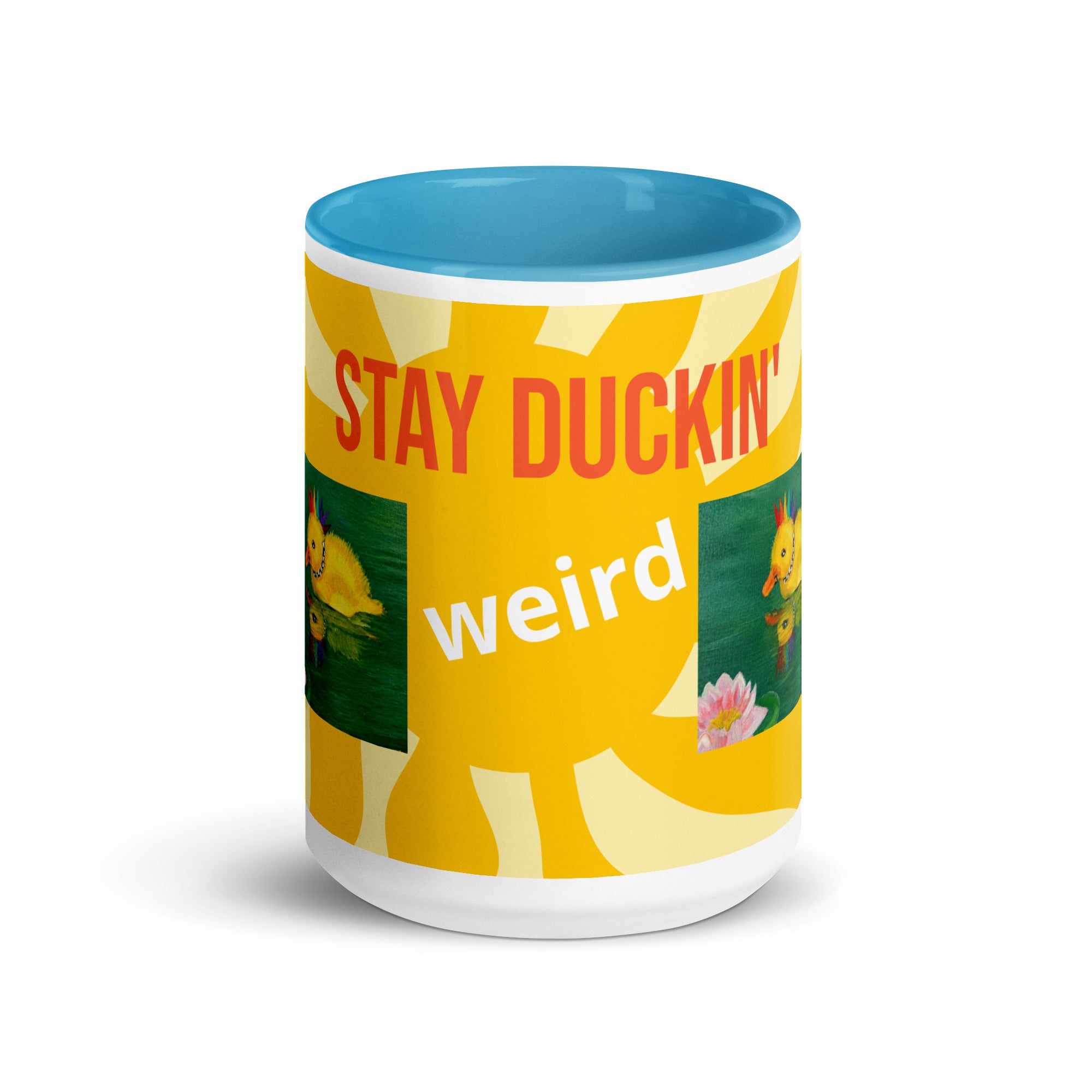 Punky Dunkling Mug - Stay Duckin' weird - Julie Jeanne Art