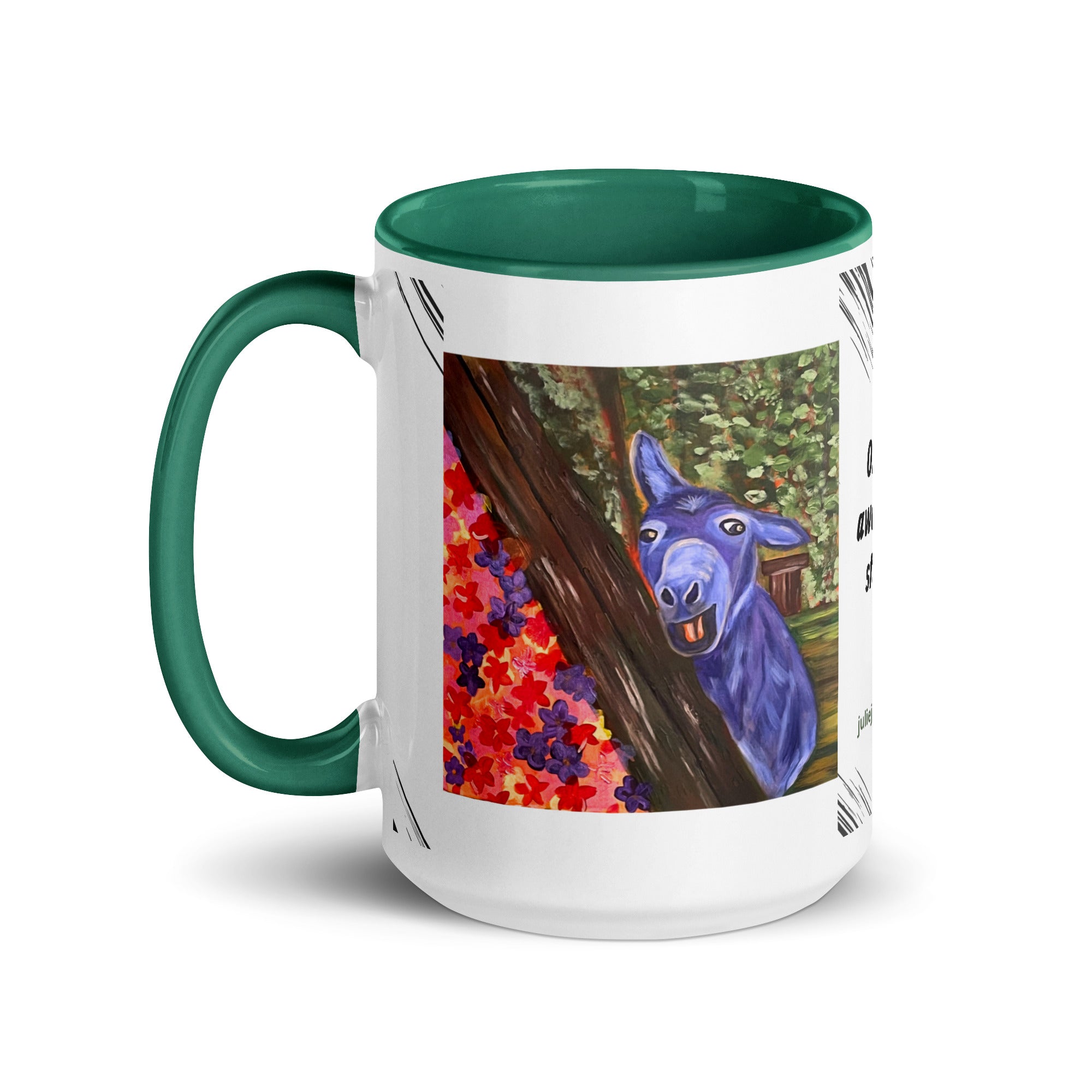 Blue, But Happy - Mug - Julie Jeanne Art