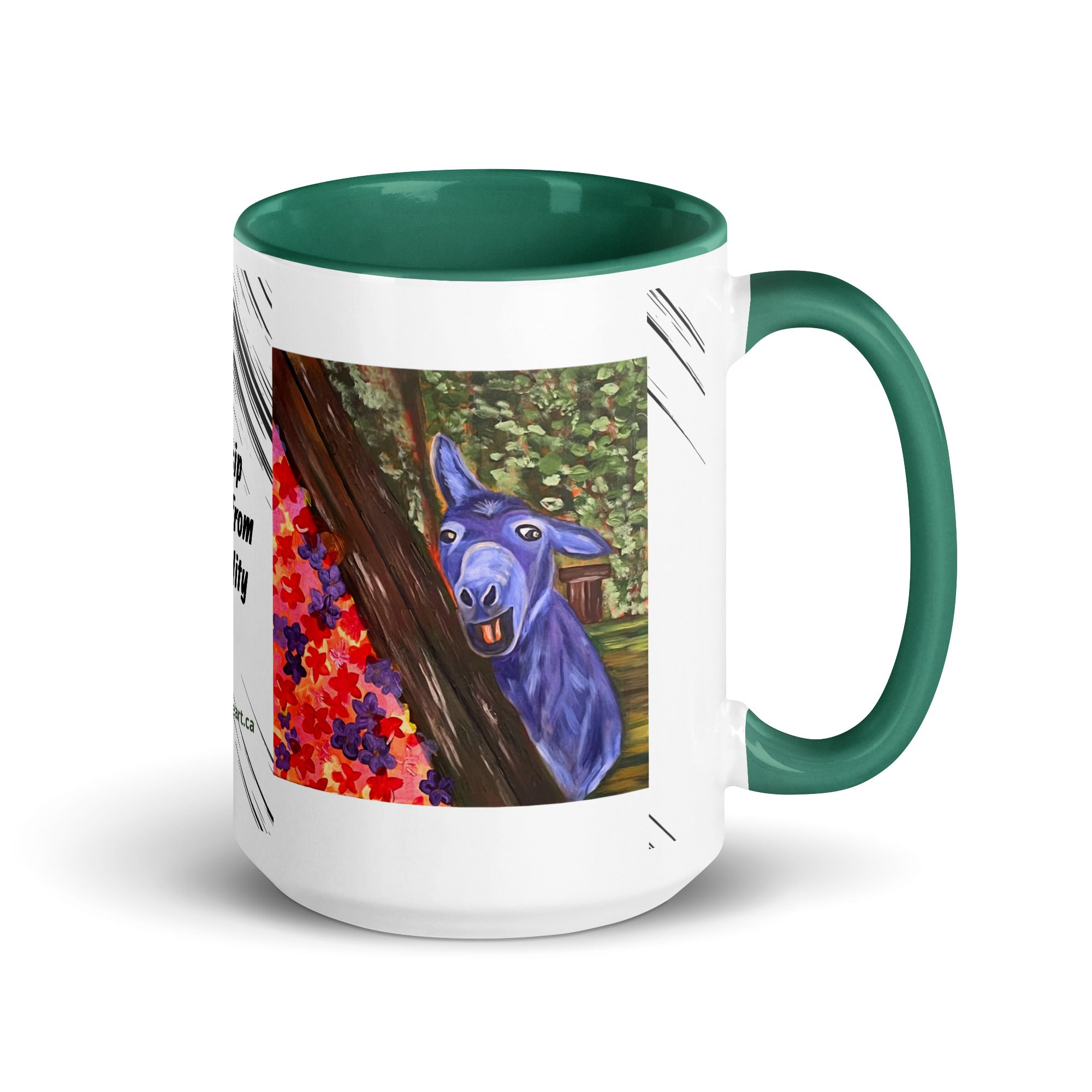 Blue, But Happy - Mug - Julie Jeanne Art